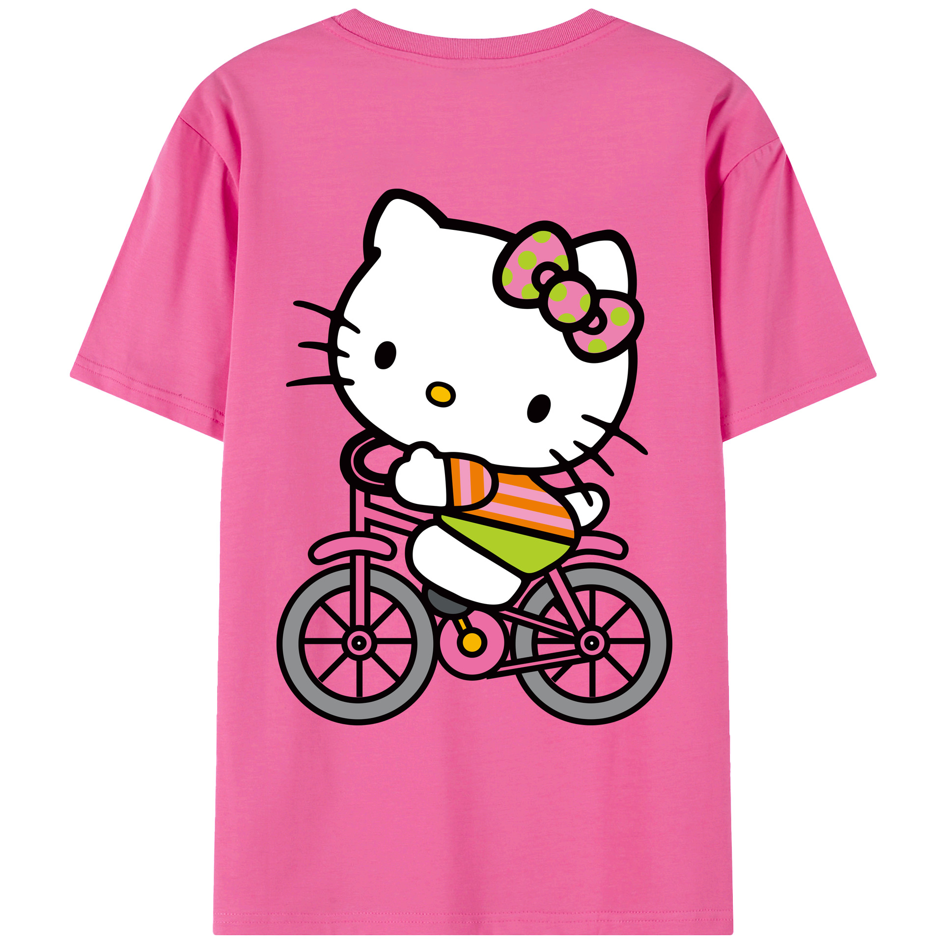 （画像用） Hello Kitty ハローキティ レディース半袖Tシャツ(バックプリント)